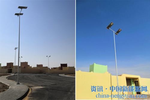 斯派克光电-沙特高亮度一体化太阳能路灯项目